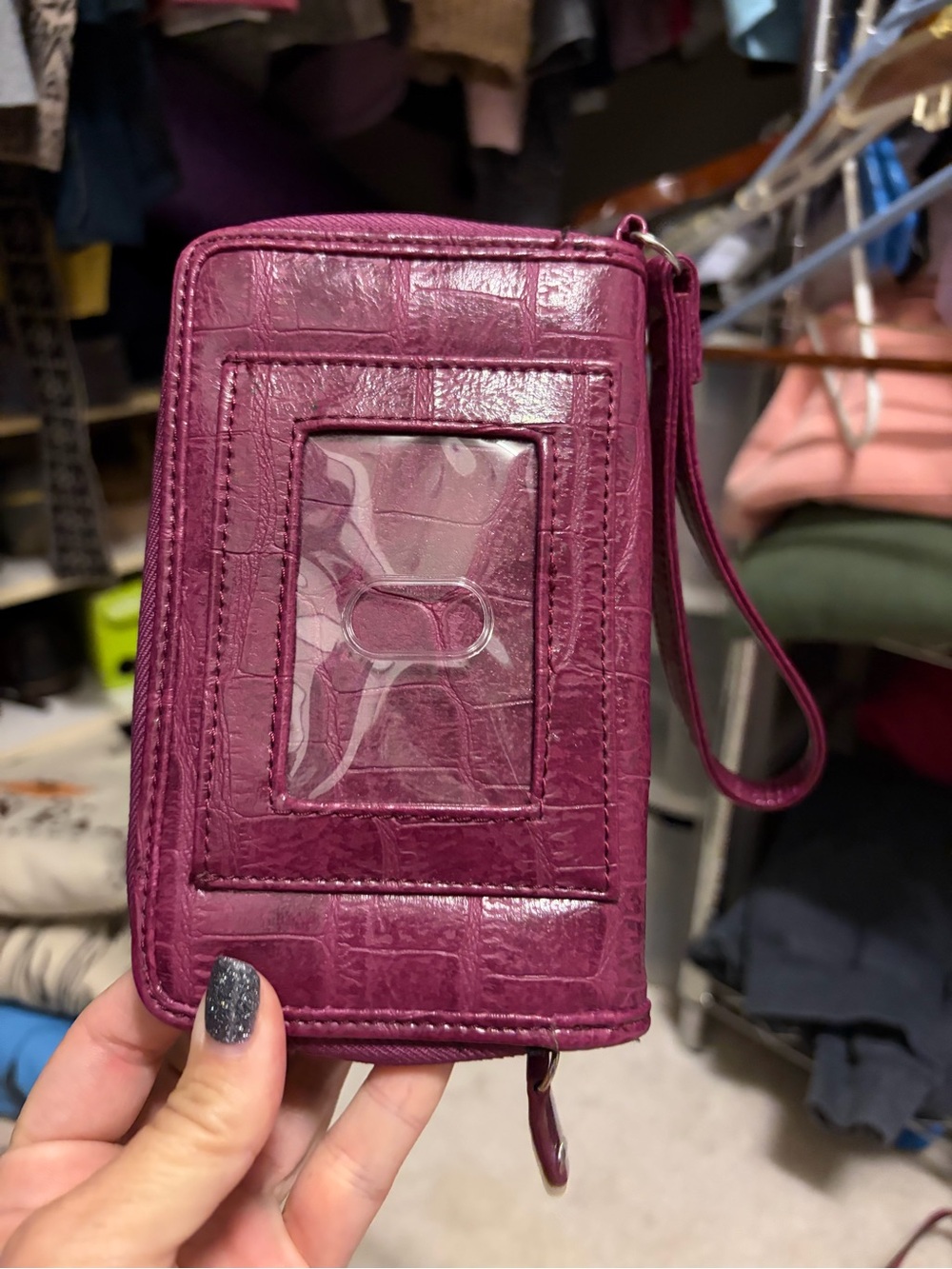 Premium Wristlet - Deep Plum
